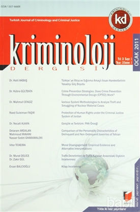 Picture of Kriminoloji Dergisi Ocak 2011 Yıl: 3 Sayı: 1