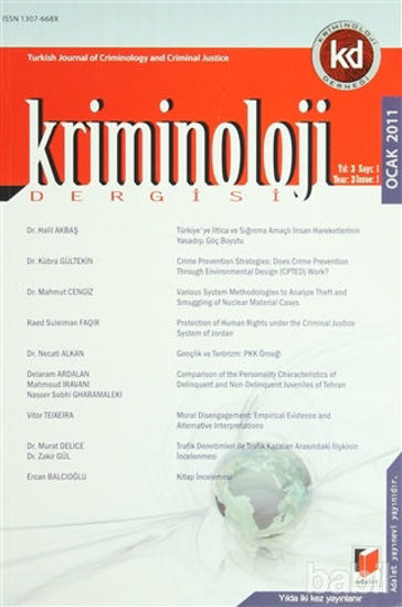 Picture of Kriminoloji Dergisi Ocak 2011 Yıl: 3 Sayı: 1