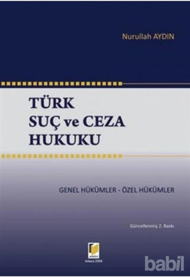Picture of Türk Suç ve Ceza Hukuku