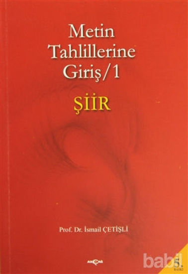 Picture of Metin Tahlillerine Giriş 1 - Şiir