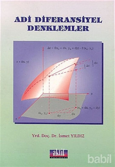 Picture of Adi Diferansiyel Denklemler