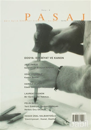 Picture of Pasaj Edebiyat Eleştiri Dergisi Sayı: 6