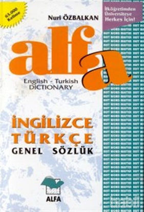 Picture of Alfa İngilizce Türkçe Genel Sözlük English-Turkish Dictionary