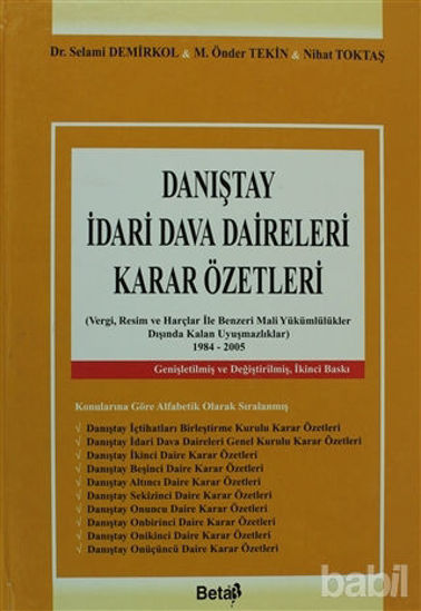 Picture of Danıştay İdari Dava Daireleri Karar Özetleri