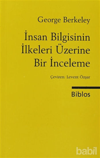Picture of İnsan Bilgisinin İlkeleri