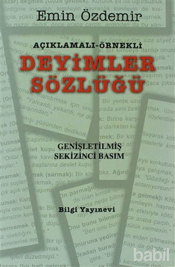 Picture of Açıklamalı - Örnekli Deyimler Sözlüğü