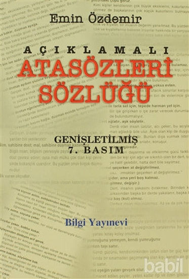 Picture of Açıklamalı Atasözleri Sözlüğü