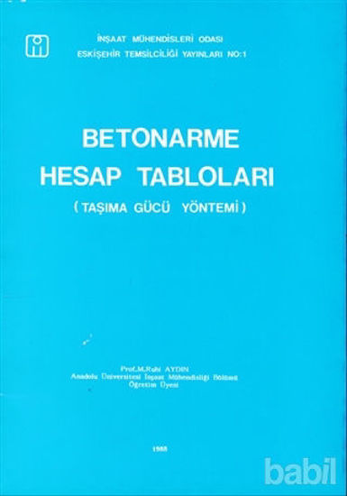 Picture of Betonarme Hesap Tabloları Taşıma Gücü Yöntemi