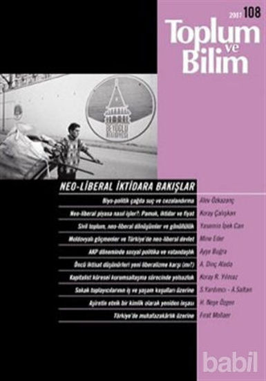 Picture of Toplum ve Bilim Sayı: 108
