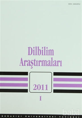 Picture of Dilbilim Araştırmaları 2011 / 1