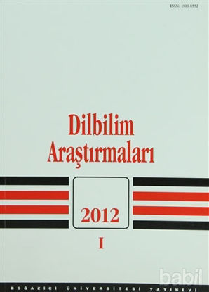 Picture of Dilbilim Araştırmaları 2012 / 1