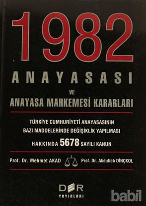 Picture of 1982 Anayasası ve Anayasa Mahkemesi Kararları