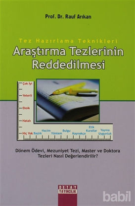 Picture of Araştırma Tezlerinin Reddedilmesi