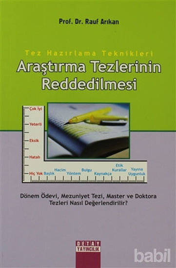 Picture of Araştırma Tezlerinin Reddedilmesi