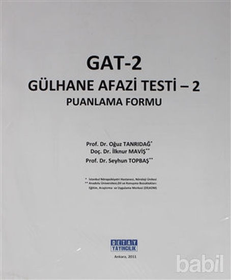 Picture of GAT - 2 Gülhane Afazi Testi 2