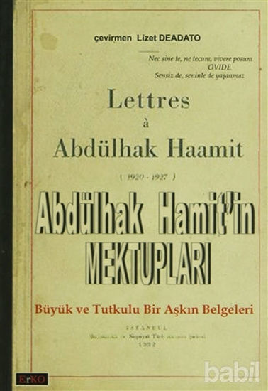 Picture of Abdülhak Hamit’in Mektupları