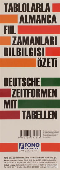 Picture of Almanca Fiil Zamanları ve Dilbilgisi Tablosu