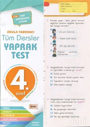 Picture of 4. Sınıf Tüm Dersler Yaprak Test