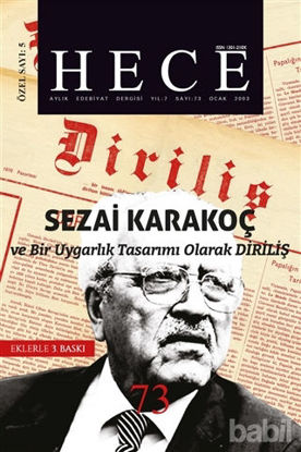 Picture of Hece Aylık Edebiyat Dergisi Diriliş Sezai Karakoç Özel Sayısı: 5 - 73 (Ciltsiz)