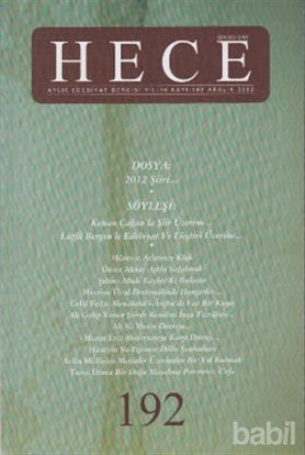 Picture of Hece Aylık Edebiyat Dergisi Sayı: 192