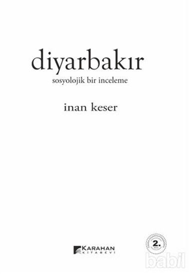 Picture of Diyarbakır: Sosyolojik Bir İnceleme