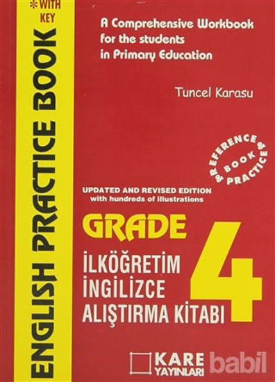 Picture of English Practice Book Grade-4 A Comprehensive Workbook for the Students in Primary Education İlköğretim Araştırma Kitabı