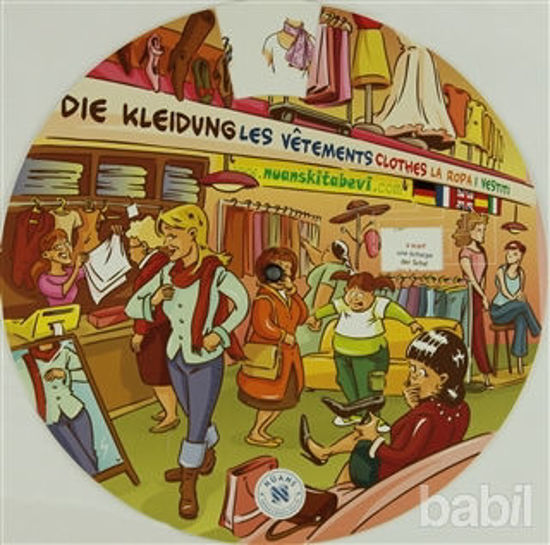 Picture of Kelime Çarkı - Giysiler (İngilizce, İspanyolca, Almanca, Fransızca, İtalyanca)