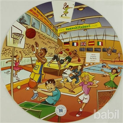 Picture of Kelime Çarkları Seti - 5 Dilde Temel Kelimeler (İngilizce, Almanca, İspanyolca, Fransızca, İtalyanca) Multilingual Vocabulary Wheels