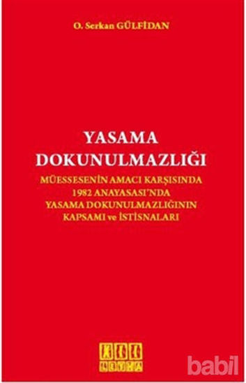Picture of Yasama Dokunulmazlığı
