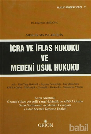 Picture of Meslek Sınavları İçin İcra ve İflas Hukuku ve Medeni Usul Hukuku