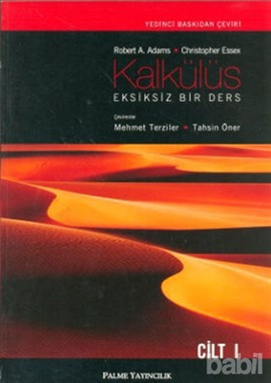 Picture of Kalkülüs Eksiksiz Bir Ders Cilt I