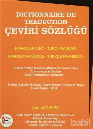 Picture of Dictinonnaire De Traduction Çeviri Sözlüğü