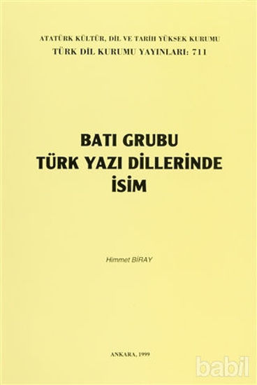 Picture of Batı Grubu Türk Yazı Dillerinde İsim