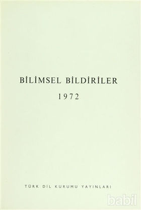 Picture of Bilimsel Bildiriler 1972