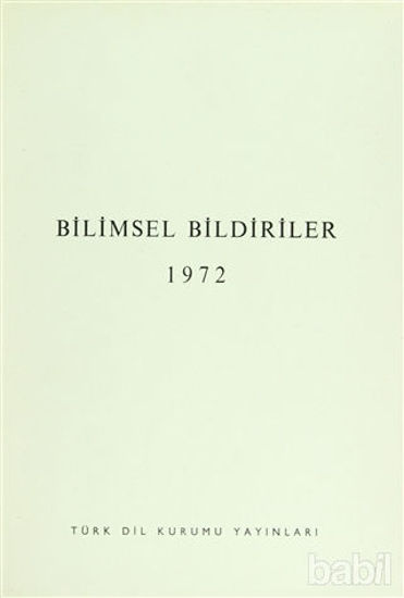 Picture of Bilimsel Bildiriler 1972