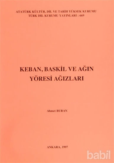 Picture of Keban, Baskil ve Ağın Yöresi Ağızları