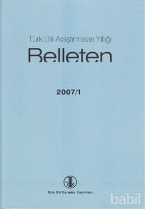 Picture of Türk Dili Araştırmaları Yıllığı - Belleten 2007 / 1