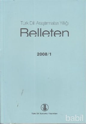 Picture of Türk Dili Araştırmaları Yıllığı - Belleten 2008 / 1