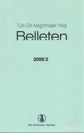 Picture of Türk Dili Araştırmaları Yıllığı - Belleten 2009 / 2