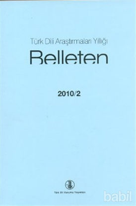 Picture of Türk Dili Araştırmaları Yıllığı - Belleten 2010 / 2