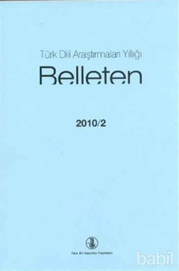 Picture of Türk Dili Araştırmaları Yıllığı - Belleten 2010 / 2