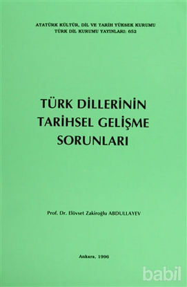 Picture of Türk Dillerinin Tarihsel Gelişme Sorunları