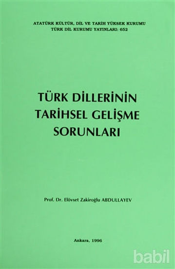 Picture of Türk Dillerinin Tarihsel Gelişme Sorunları