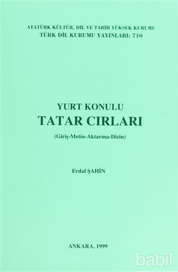 Picture of Yurt Konulu Tatar Cırları