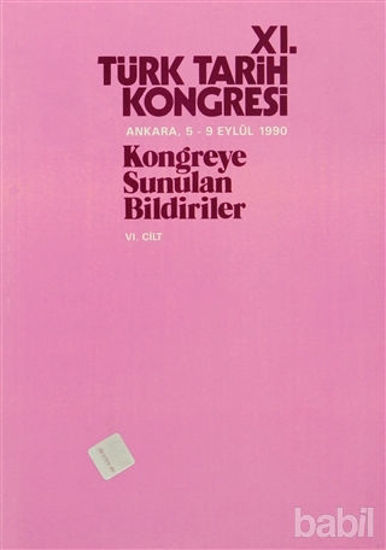 Picture of 11. Türk Tarih Kongresi 6. Cilt