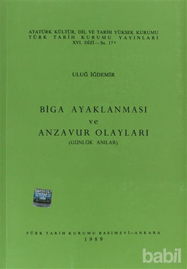 Picture of Biga Ayaklanması ve Anzavur Olayları