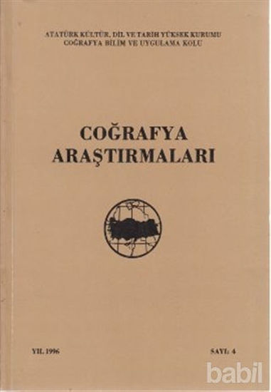 Picture of Coğrafya Araştırmaları Sayı: 4