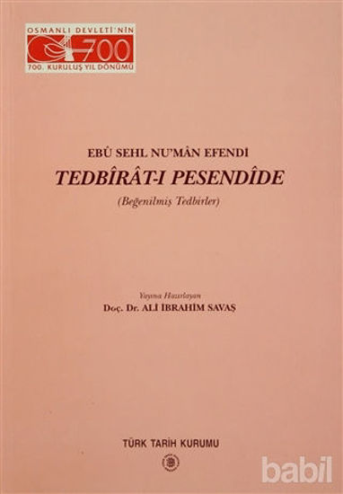 Picture of Ebu Sehl Nu’man Efendi Tedbirat-ı Pesendide