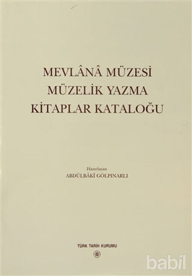 Picture of Mevlana Müzesi Müzelik Yazma Kitaplar Kataloğu