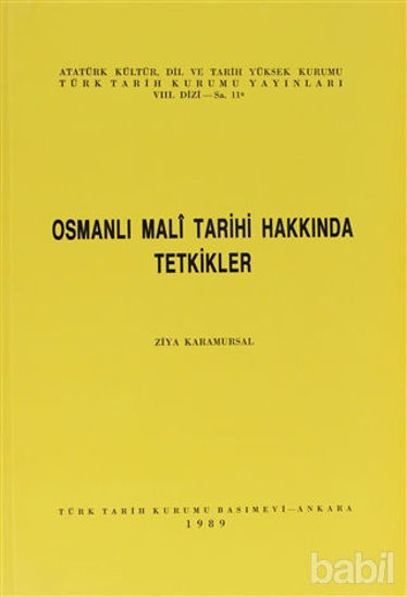 Picture of Osmanlı Mali Tarihi Hakkında Tetkikler